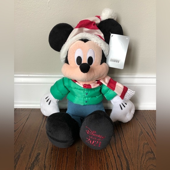 Disney Other - *NWT* Disney Store 2021 17” Mickey Mouse Plush w/Winter Hat/Pants and Snow Hat